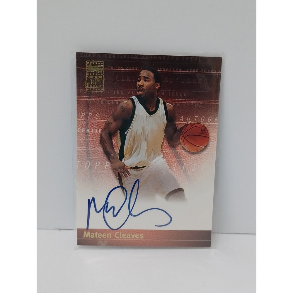 2000-01 Topps Certified Autograph Issue Mateen Cleaves Rookie‎